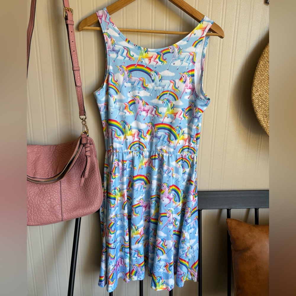 Lisa Frank Unicorn Rainbow Dress Size M